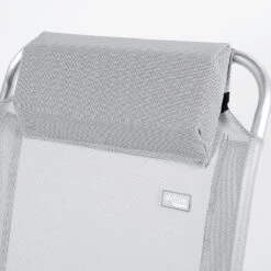 AKTIVE - Chaise Pliante Haute Avec Dossier Haut Réglable 5 Positions, Gris -Plein Air Camping Magasin aktive chaise pliante haute avec dossier haut reglable 5 positions gris 4