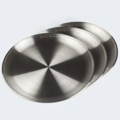 Assiette Plate De Camping | Diamètre Env. 23 Cm | Acier Inox | 3 Assiettes -Plein Air Camping Magasin assiette plate de camping diametre env 23 cm acier inox 3 assiettes 3