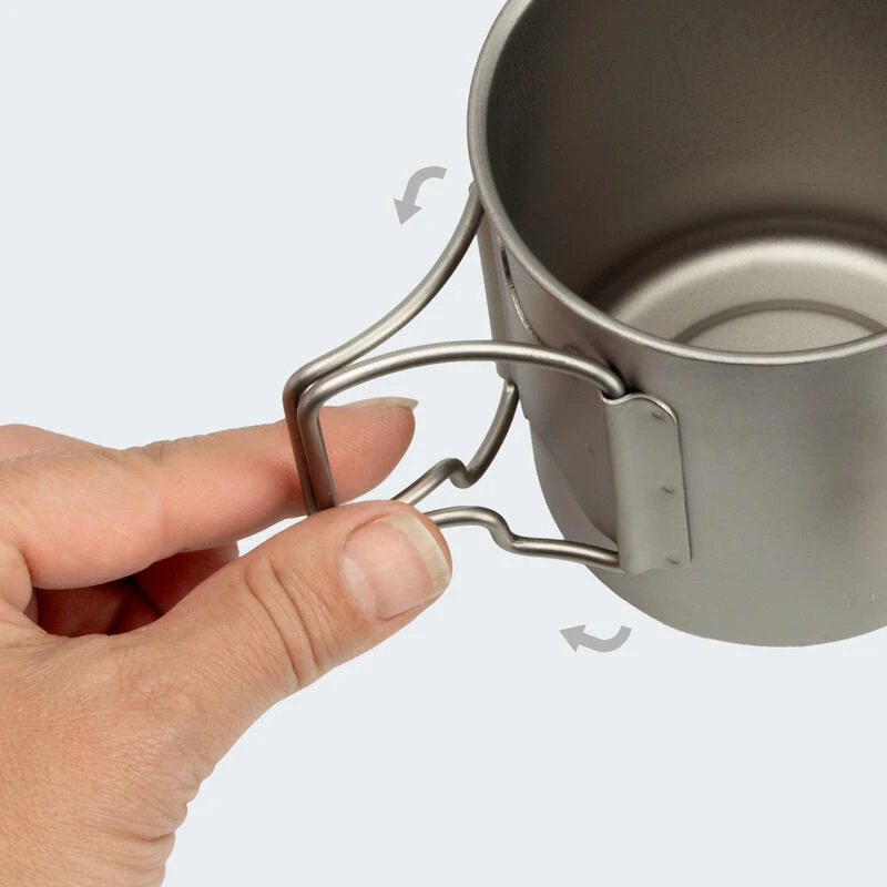 Batterie De Cuisine De Camping Set | Casseroles + Fourchette/Cuillère | Titane 6 Batterie De Cuisine De Camping Set | Casseroles + Fourchette/Cuillère | Titane – Image 6