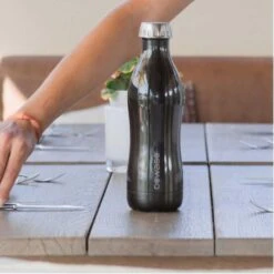 Bouteille Isotherme Double Paroi Collection Metallic - 750 Ml - Bleu -Plein Air Camping Magasin bouteille isotherme double paroi collection metallic 750 ml bleu 4