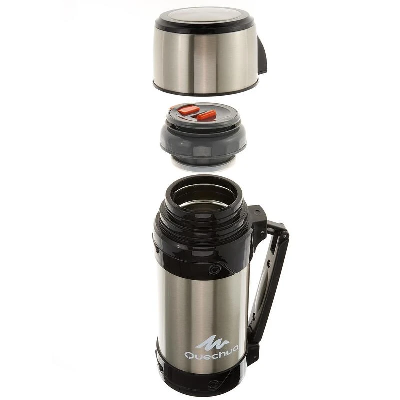 Quechua Bouteille Isotherme Inox 1,5L Avec Gobelet Pour La Randonnée 2 Quechua Bouteille Isotherme Inox 1,5L Avec Gobelet Pour La Randonnée – Image 2