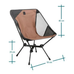 Quechua CHAISE BASSE PLIANTE DE CAMPING MH500 MARRON -Plein Air Camping Magasin chaise basse pliante de camping mh500 marron 3