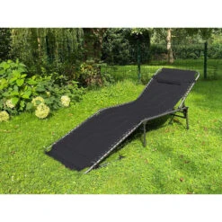 Chaise Longue Torget - Transat - Bain De Soleil 190x60x30 Cm - 150 Kg - Pliable -Plein Air Camping Magasin chaise longue torget transat bain de soleil 190x60x30 cm 150 kg pliable 4