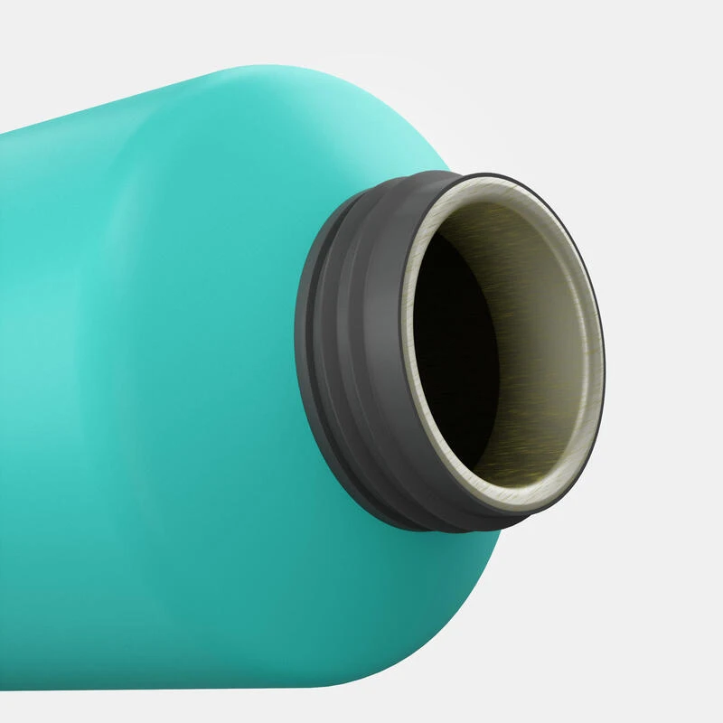 Quechua Gourde Alu 1L Avec Bouchon à Ouverture Rapide Pour La Randonnée - Vert 9 Quechua Gourde Alu 1L Avec Bouchon à Ouverture Rapide Pour La Randonnée - Vert – Image 9
