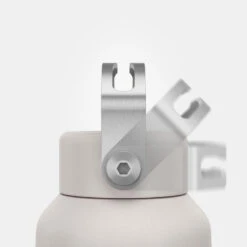 Quechua Gourde Inox 0,6L Avec Bouchon à Vis Pour La Randonnée - Blanc -Plein Air Camping Magasin gourde inox 06l avec bouchon a vis pour la randonnee blanc 4