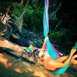 TICKET TO THE MOON Hamac TTTM King Size Bleu Aqua / Rose -Plein Air Camping Magasin hamac tttm king size bleu aqua rose 3