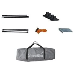 Paravent De Camping Bora - Brise-Vue - 4,5 X 1,4 M - Résistant Au Vent - Gris -Plein Air Camping Magasin paravent de camping bora brise vue 45 x 14 m resistant au vent gris 6