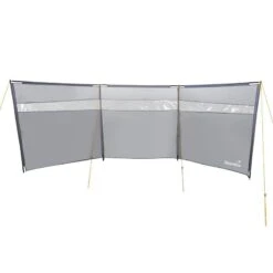 Plein Air Camping Magasin 38 Paravent De Camping Bora - Brise-Vue - 6,0 X 1,4 M - Résistant Au Vent - Gris