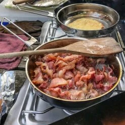 Pathfinder Poêle à Frire Pliable En Acier Inoxydable Avec Couvercle -Plein Air Camping Magasin pathfinder poele a frire pliable en acier inoxydable avec couvercle 3