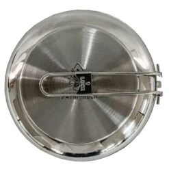 Pathfinder Poêle à Frire Pliable En Acier Inoxydable Avec Couvercle -Plein Air Camping Magasin pathfinder poele a frire pliable en acier inoxydable avec couvercle 4