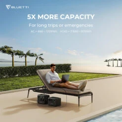 Station Électrique Portable BLUETTI AC60+B80+PV120 Pour Camping -Plein Air Camping Magasin station electrique portable bluetti ac60b80pv120 pour camping 2