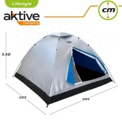 Tente 4 Hommes 205x205x130 Cm Aktive 6 Tente 4 Hommes 205x205x130 Cm Aktive -Plein Air Camping Magasin tente 4 hommes 205x205x130 cm aktive 2