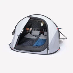 Quechua Tente De Camping - 2 SECONDS - 2 Places - Fresh & Black -Plein Air Camping Magasin tente de camping 2 seconds 2 places fresh and black 3
