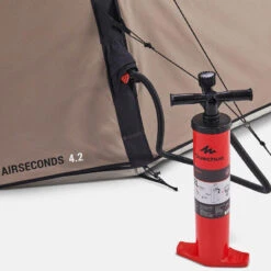 Quechua Tente Gonflable De Camping - AirSeconds 4.2 Polycoton - 4 Personnes - 2 Chambres -Plein Air Camping Magasin tente gonflable de camping airseconds 42 polycoton 4 personnes 2 chambres 5