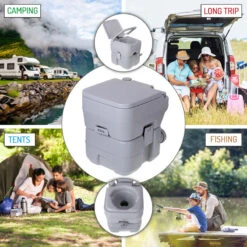 Toilette Portable 20L Pour Camping-Car, WC Avec Chasse D'Eau 13L Camry 9 Toilette Portable 20L Pour Camping-Car, WC Avec Chasse D'Eau 13L Camry -Plein Air Camping Magasin toilette portable 20l pour camping car wc avec chasse deau 13l camry 2
